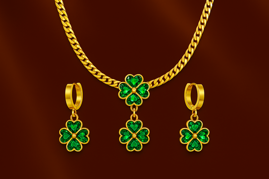 Emerald Clover Set